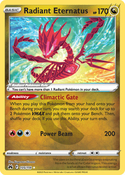 Radiant Eternatus Crown Zenith #105