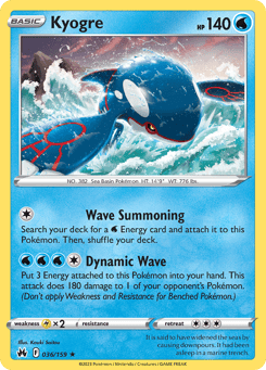 Kyogre Crown Zenith #36