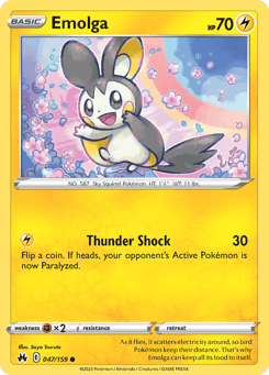 Emolga Crown Zenith #47
