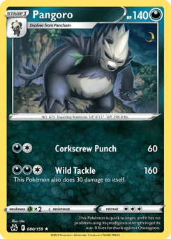 Pangoro Crown Zenith #80
