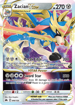 Zacian VSTAR Crown Zenith #96