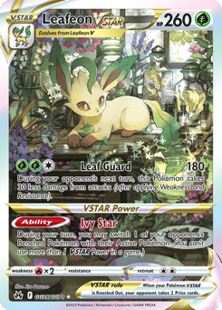 Leafeon VSTAR Crown Zenith Galarian Gallery #GG35