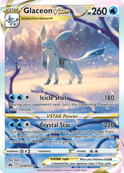 Glaceon VSTAR Crown Zenith Galarian Gallery #GG40
