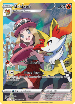 Braixen Silver Tempest Trainer Gallery #TG01