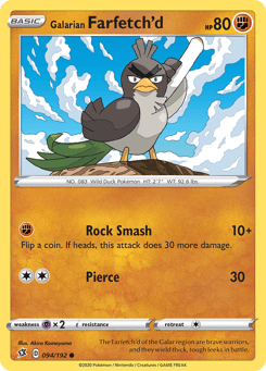 Galarian Farfetch'd Rebel Clash #94