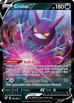 Crobat V Darkness Ablaze #104