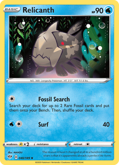 Relicanth Darkness Ablaze #40
