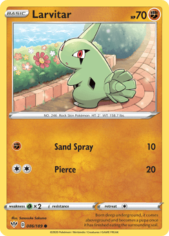 Larvitar Darkness Ablaze #86