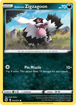 Galarian Zigzagoon Champion's Path #35