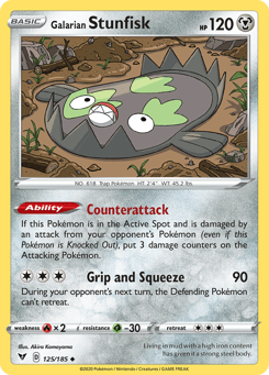 Galarian Stunfisk Vivid Voltage #125