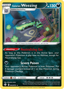Galarian Weezing Shining Fates #42