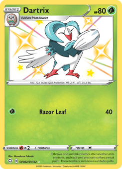 Dartrix Shining Fates Shiny Vault #SV002