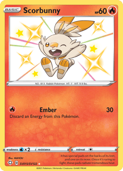 Scorbunny Shining Fates Shiny Vault #SV015