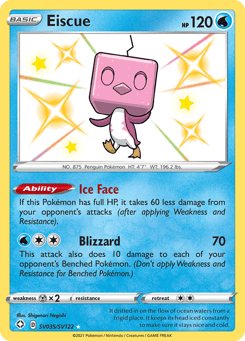 Eiscue Shining Fates Shiny Vault #SV035