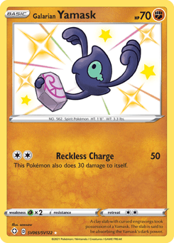 Galarian Yamask Shining Fates Shiny Vault #SV065