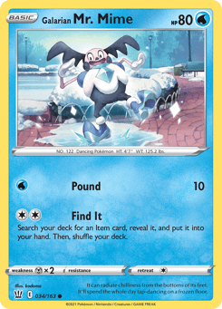 Galarian Mr. Mime Battle Styles #34