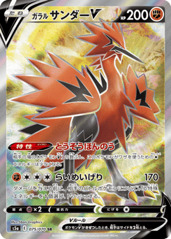 Japanese Zapdos (ガラル サンダーV)