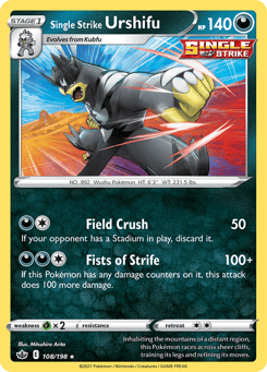 Single Strike Urshifu Chilling Reign #108