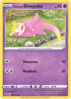 Galarian Slowpoke Chilling Reign #54