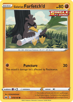 Galarian Farfetch'd Chilling Reign #78