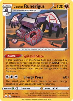Galarian Runerigus Chilling Reign #83