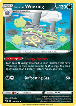 Galarian Weezing Chilling Reign #96