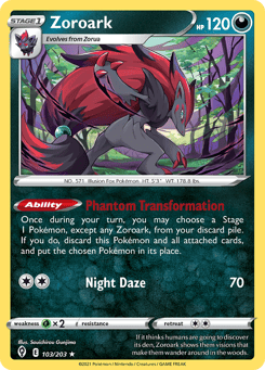 Zoroark Evolving Skies #103