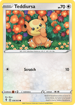 Teddiursa Evolving Skies #126