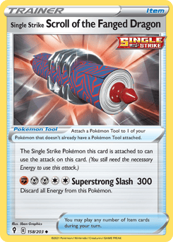 Single Strike Scroll of the Fanged Dragon Evolving Skies #158