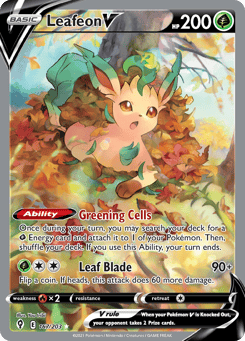 Leafeon V Evolving Skies #167