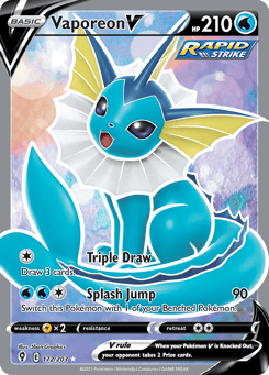Vaporeon V Evolving Skies #172