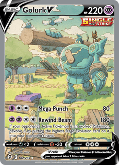 Golurk V Evolving Skies #182