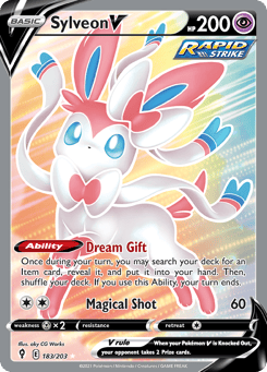 Sylveon V Evolving Skies #183