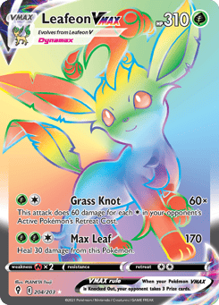Leafeon VMAX Evolving Skies #204