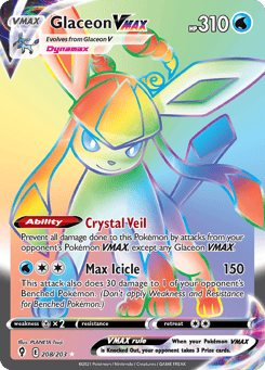 Glaceon VMAX Evolving Skies #208