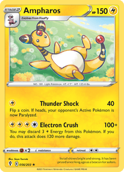 Ampharos Evolving Skies #56