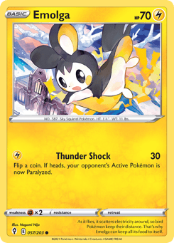 Emolga Evolving Skies #57