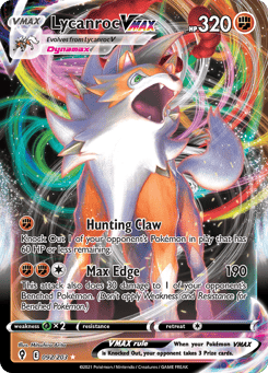 Lycanroc VMAX Evolving Skies #92