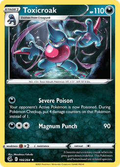 Toxicroak Fusion Strike #166