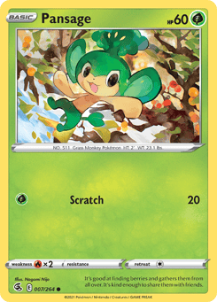Pansage Fusion Strike #7
