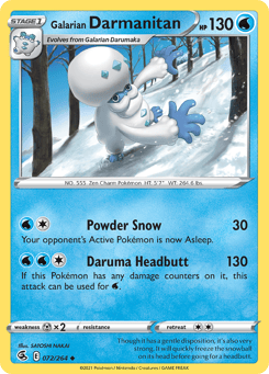 Galarian Darmanitan Fusion Strike #72