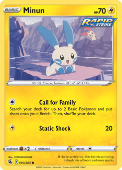 Minun Fusion Strike #90