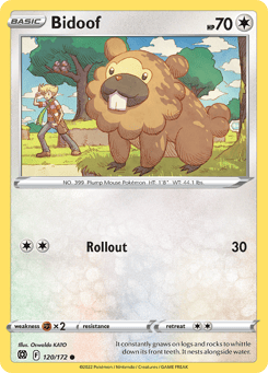 Bidoof Brilliant Stars #120