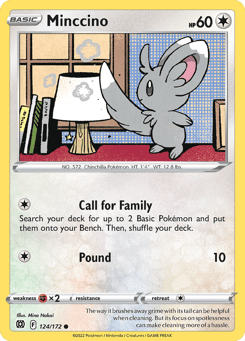 Minccino Brilliant Stars #124