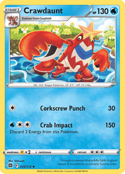 Crawdaunt Brilliant Stars #33