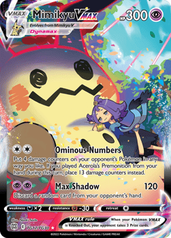 Mimikyu VMAX Brilliant Stars Trainer Gallery #TG17