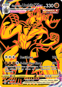 Single Strike Urshifu VMAX Brilliant Stars Trainer Gallery #TG29