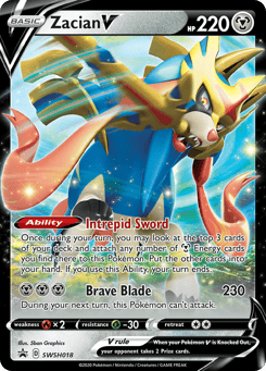 Zacian V SWSH Black Star Promos #SWSH018