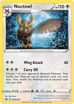 Noctowl SWSH Black Star Promos #SWSH027