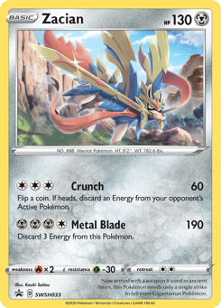 Zacian SWSH Black Star Promos #SWSH033